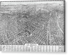 Load image into Gallery viewer, Old Map Of Los Angeles 1909 - Acrylic Print