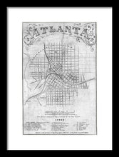 Load image into Gallery viewer, Old Map Of Atlanta 1864 - Framed Print