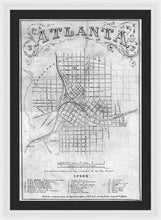 Load image into Gallery viewer, Old Map Of Atlanta 1864 - Framed Print