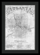 Load image into Gallery viewer, Old Map Of Atlanta 1864 - Framed Print