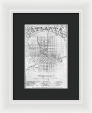 Load image into Gallery viewer, Old Map Of Atlanta 1864 - Framed Print