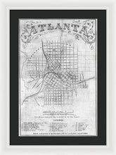 Load image into Gallery viewer, Old Map Of Atlanta 1864 - Framed Print