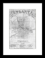 Load image into Gallery viewer, Old Map Of Atlanta 1864 - Framed Print