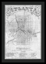 Load image into Gallery viewer, Old Map Of Atlanta 1864 - Framed Print