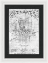 Load image into Gallery viewer, Old Map Of Atlanta 1864 - Framed Print