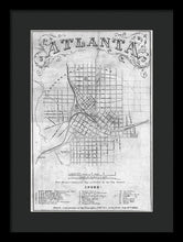 Load image into Gallery viewer, Old Map Of Atlanta 1864 - Framed Print