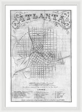 Load image into Gallery viewer, Old Map Of Atlanta 1864 - Framed Print