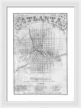 Load image into Gallery viewer, Old Map Of Atlanta 1864 - Framed Print