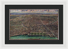 Load image into Gallery viewer, Old Map Of Chicago 1916 - Framed Print