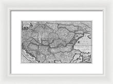 Load image into Gallery viewer, Old Map Of Eastern Europe Circa 1740 - Framed Print