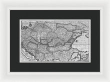 Load image into Gallery viewer, Old Map Of Eastern Europe Circa 1740 - Framed Print