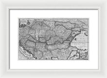 Load image into Gallery viewer, Old Map Of Eastern Europe Circa 1740 - Framed Print