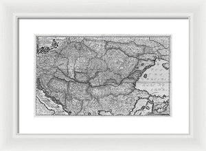 Old Map Of Eastern Europe Circa 1740 - Framed Print