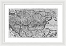 Load image into Gallery viewer, Old Map Of Eastern Europe Circa 1740 - Framed Print