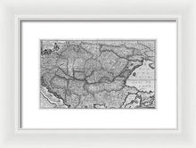 Load image into Gallery viewer, Old Map Of Eastern Europe Circa 1740 - Framed Print