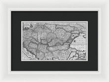 Load image into Gallery viewer, Old Map Of Eastern Europe Circa 1740 - Framed Print