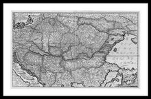 Load image into Gallery viewer, Old Map Of Eastern Europe Circa 1740 - Framed Print