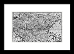 Old Map Of Eastern Europe Circa 1740 - Framed Print