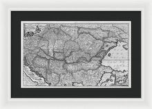 Load image into Gallery viewer, Old Map Of Eastern Europe Circa 1740 - Framed Print