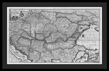 Load image into Gallery viewer, Old Map Of Eastern Europe Circa 1740 - Framed Print