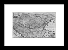 Load image into Gallery viewer, Old Map Of Eastern Europe Circa 1740 - Framed Print