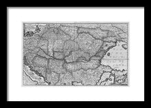 Load image into Gallery viewer, Old Map Of Eastern Europe Circa 1740 - Framed Print