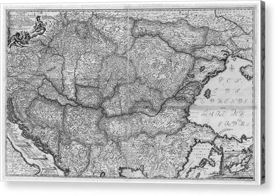 Old Map Of Eastern Europe Circa 1740 - Acrylic Print