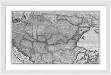 Load image into Gallery viewer, Old Map Of Eastern Europe Circa 1740 - Framed Print