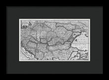 Load image into Gallery viewer, Old Map Of Eastern Europe Circa 1740 - Framed Print