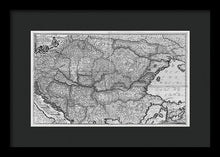 Load image into Gallery viewer, Old Map Of Eastern Europe Circa 1740 - Framed Print