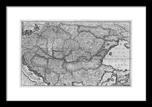 Load image into Gallery viewer, Old Map Of Eastern Europe Circa 1740 - Framed Print