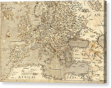 Load image into Gallery viewer, Old Map Of Europe 1570 - Canvas Print