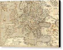 Load image into Gallery viewer, Old Map Of Europe 1570 - Canvas Print