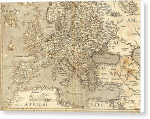 Load image into Gallery viewer, Old Map Of Europe 1570 - Canvas Print