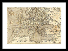 Load image into Gallery viewer, Old Map Of Europe 1570 - Framed Print