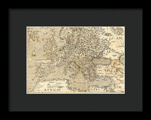 Load image into Gallery viewer, Old Map Of Europe 1570 - Framed Print