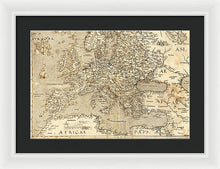 Load image into Gallery viewer, Old Map Of Europe 1570 - Framed Print