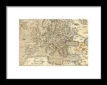 Load image into Gallery viewer, Old Map Of Europe 1570 - Framed Print