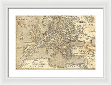 Load image into Gallery viewer, Old Map Of Europe 1570 - Framed Print