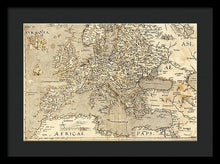 Load image into Gallery viewer, Old Map Of Europe 1570 - Framed Print