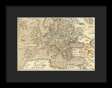 Load image into Gallery viewer, Old Map Of Europe 1570 - Framed Print