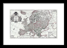 Load image into Gallery viewer, Old Map Of Europe 1708 - Framed Print