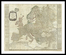 Load image into Gallery viewer, Old Map Of Europe 1787 - Framed Print