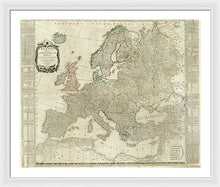 Load image into Gallery viewer, Old Map Of Europe 1787 - Framed Print