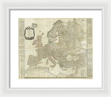 Load image into Gallery viewer, Old Map Of Europe 1787 - Framed Print