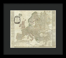 Load image into Gallery viewer, Old Map Of Europe 1787 - Framed Print