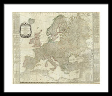 Load image into Gallery viewer, Old Map Of Europe 1787 - Framed Print