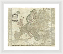 Load image into Gallery viewer, Old Map Of Europe 1787 - Framed Print