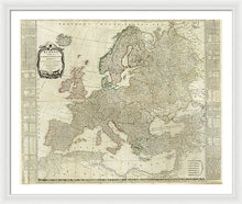 Load image into Gallery viewer, Old Map Of Europe 1787 - Framed Print