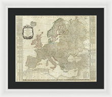 Load image into Gallery viewer, Old Map Of Europe 1787 - Framed Print